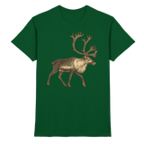 Unisex Tundra Walk Shirt by Arvenzo in bottle green, front view, premium cotton fabric, casual fit, stylish and comfortable.