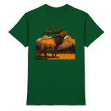 Arvenzo Elk Meadow unisex shirt in bottle green, front view showing high-quality fabric and classic fit.