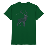 Arvenzo Mist Crown unisex shirt in bottle green, front view showcasing premium cotton fabric and stylish design.