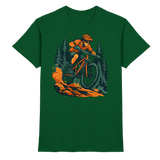 Front view of Arvenzo Dirt Rush unisex shirt in bottle green, showcasing the premium design and fit.