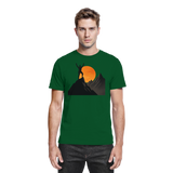 Front view of Arvenzo Bold Ascent unisex shirt in bottle green, showcasing its premium fabric and stylish design.