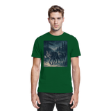 Arvenzo unisex Pack North shirt in premium bottle green, front view showing classic crew neck and comfortable fit.