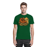 Arvenzo Trail Rest unisex shirt in bottle green, front view showcasing comfortable fit and stylish design.