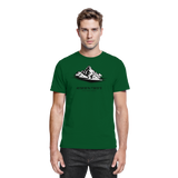 Arvenzo Summit Point unisex shirt in bottle green, front view showing classic fit and smooth fabric texture.