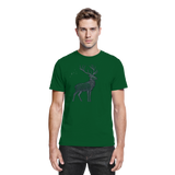 Arvenzo Mist Crown unisex shirt in bottle green, front view showcasing the stylish design and fit of the premium shirt.