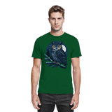 Front view of Arvenzo unisex Night Watch shirt in bottle green, showcasing the premium fabric and classic design.