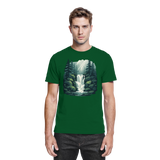 Arvenzo Fall Creek unisex shirt in bottle green, front view showcasing a premium casual shirt design.