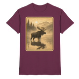 Front view of Arvenzo Calm Shore unisex burgundy shirt with a relaxed fit and minimal design.