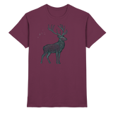 Arvenzo Mist Crown unisex shirt in burgundy, front view showing the stylish design and premium fabric.