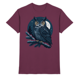 Front view of Arvenzo unisex Night Watch shirt in burgundy with a classic design and comfortable fit.