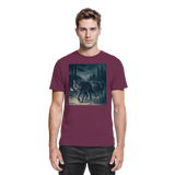Front view of Arvenzo Pack North unisex shirt in burgundy with a premium fabric finish.