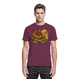 Unisex Trail Rest Shirt by Arvenzo in burgundy, featuring a front view of the premium casual shirt with a relaxed fit.
