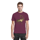 Unisex Tundra Walk Shirt by Arvenzo in burgundy, front view showcasing the premium casual shirt design.