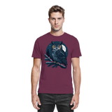 Unisex burgundy Night Watch Shirt by Arvenzo, front view showcasing the premium fabric and classic design.