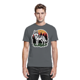 Dark grey Arvenzo Lone Dusk unisex shirt, front view showcasing its premium fabric and stylish design.
