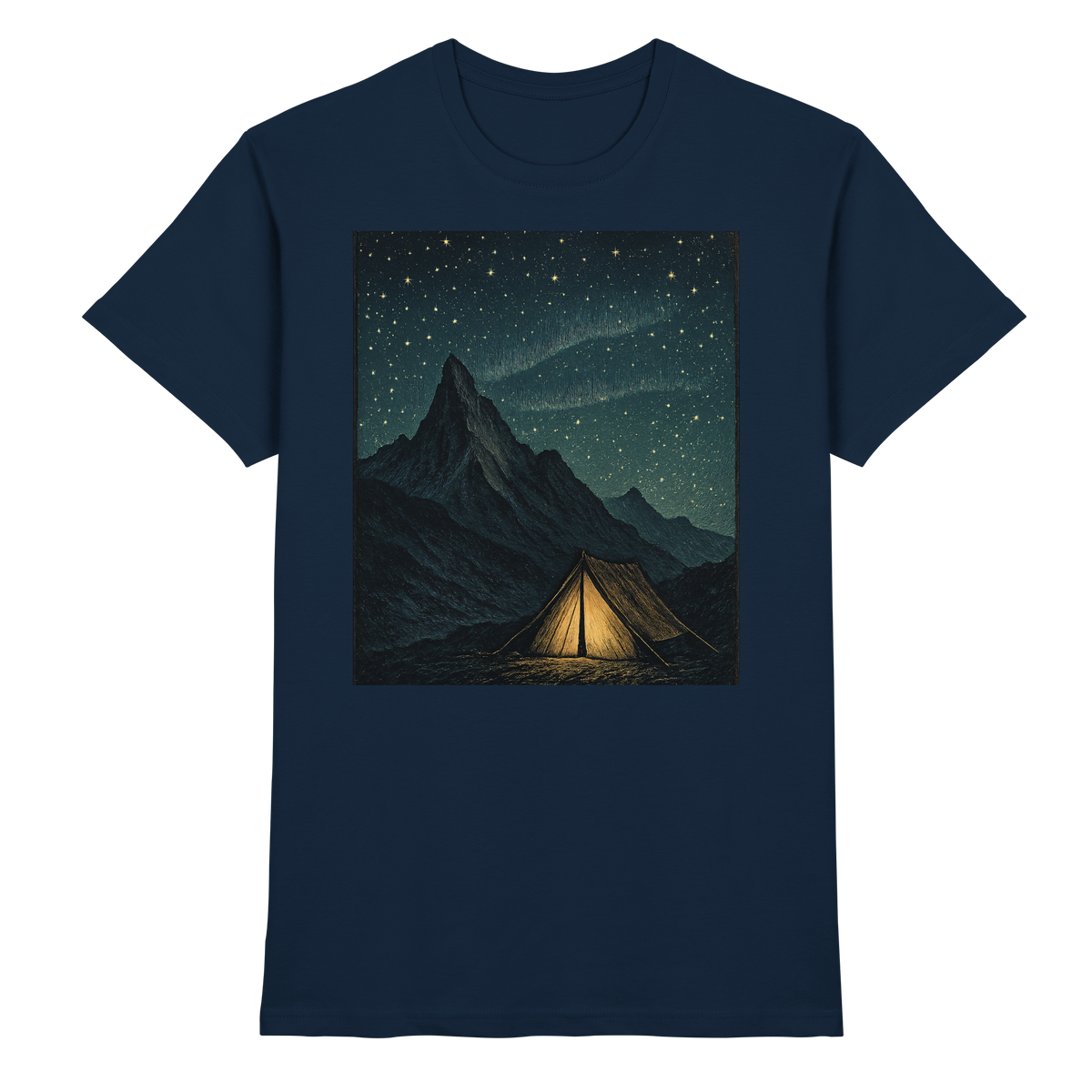 Front view of Arvenzo North Light Unisex Navy Shirt with a classic fit and premium fabric.