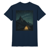 Front view of Arvenzo North Light Unisex Navy Shirt with a classic fit and premium fabric.