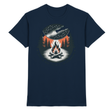Unisex navy Star Map shirt by Arvenzo, front view showcasing celestial star pattern on a premium fabric shirt.