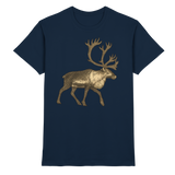 Front view of Arvenzo Tundra Walk unisex navy shirt with a classic fit and premium fabric for casual wear.