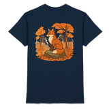 Arvenzo Ember Trail unisex navy shirt front view, premium fabric, casual style, with a relaxed fit and classic crew neckline.