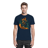 Navy Dirt Rush unisex shirt by Arvenzo, front view showcasing the premium fabric and stylish design.