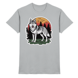 Front view of Arvenzo Lone Dusk unisex shirt in Pacific Grey, showcasing a premium cotton fabric and classic fit.