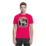 Front view of Arvenzo Lone Dusk unisex shirt in sorbet color, showcasing a casual premium shirt design.