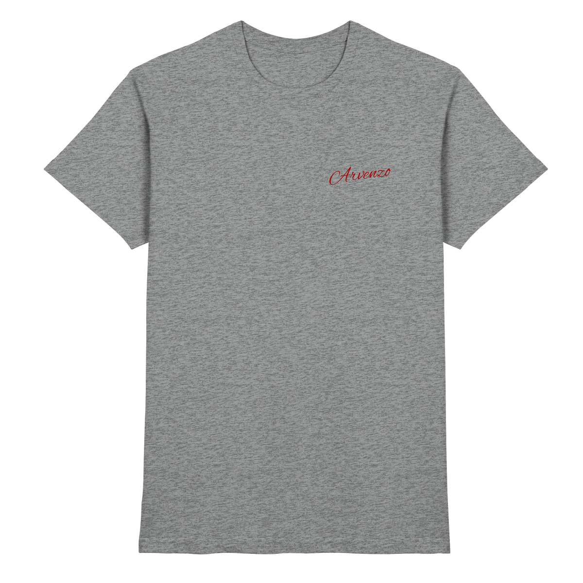 Unisex Arvenzo Pure Ground Shirt in sports grey meliert, front view showing soft fabric and classic fit.