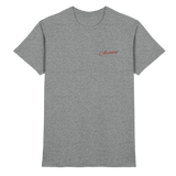 Unisex Arvenzo Pure Ground Shirt in sports grey meliert, front view showing soft fabric and classic fit.
