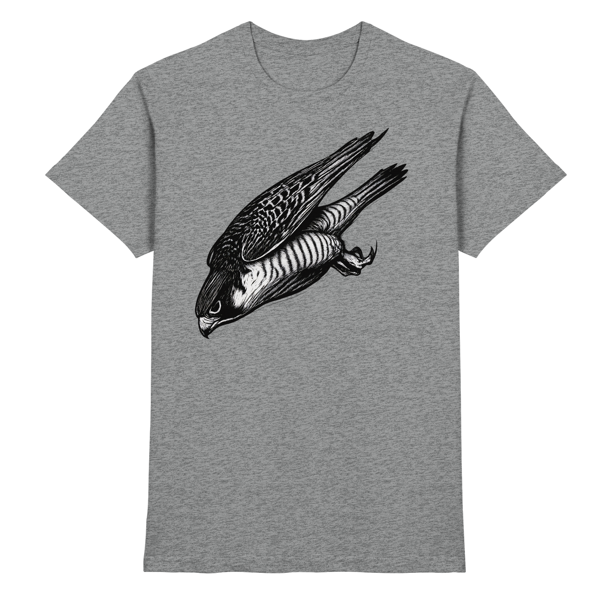 Front view of Arvenzo Swift Dive unisex shirt in sports grey meliert, featuring a sleek design and comfortable fit.