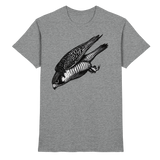 Front view of Arvenzo Swift Dive unisex shirt in sports grey meliert, featuring a sleek design and comfortable fit.