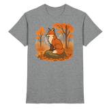 Front view of Arvenzo Ember Trail unisex shirt in sports grey meliert, showcasing its casual fit and soft fabric.