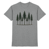 Unisex Pine Dusk Shirt by Arvenzo in sports grey meliert, front view showcasing a stylish casual shirt design.