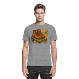 Front view of Arvenzo Trail Rest Unisex Shirt in sports grey meliert, showcasing comfortable fit and stylish design.