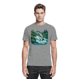 Unisex Silver Run Shirt by Arvenzo in sports grey meliert, front view showcasing smooth fabric and comfortable fit.