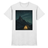Front view of Arvenzo North Light Unisex White Shirt, premium cotton fabric, classic fit and clean design.
