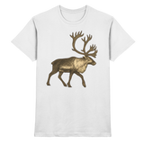 Front view of Arvenzo Tundra Walk unisex white shirt with a classic fit and minimal design.