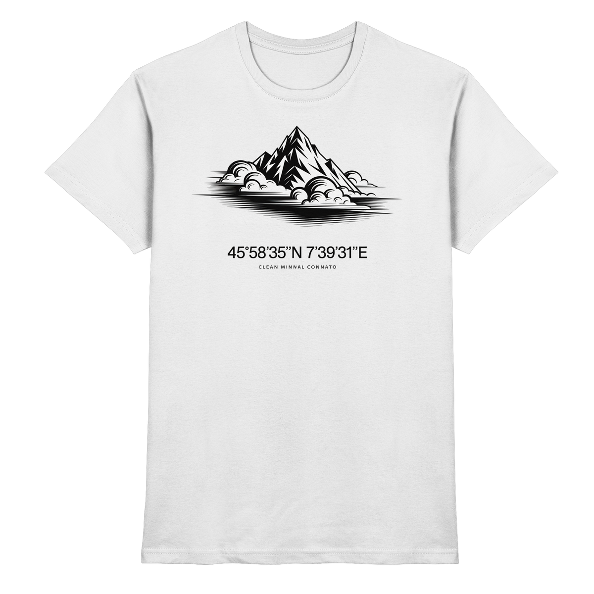 Front view of Arvenzo Summit Point unisex white shirt with a classic fit and clean design.