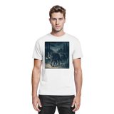White unisex Pack North shirt by Arvenzo, front view showing a clean, premium cotton t-shirt with a classic fit and crew neckline.