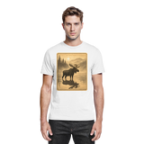 Front view of Arvenzo Calm Shore unisex white shirt with a relaxed fit and subtle design details.